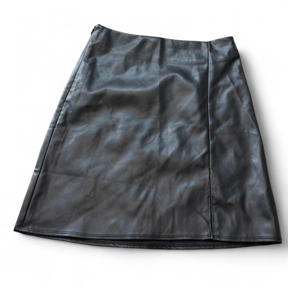 Old Navy Black Faux Leather Mini Skirt, Women's Size XS